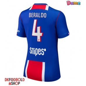 Paris Saint-Germain Lucas Beraldo #4 Hjemmebanetrøje Dame 2026-27 Kort ærmer